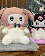 Plaid Bébé avec peluche Kuromi et Melody 45cm- – Image 5