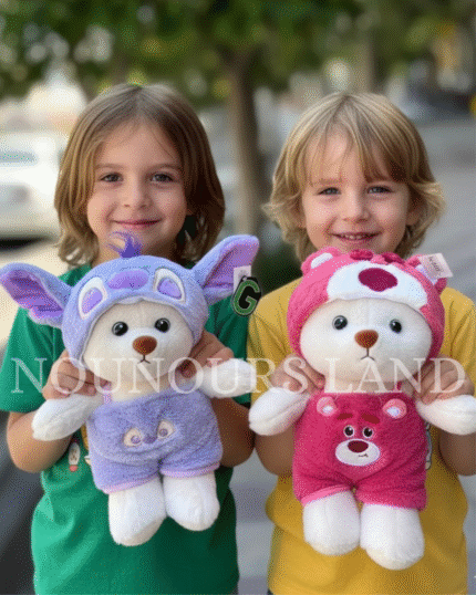 Ours en peluche avec tenue trop mignonne